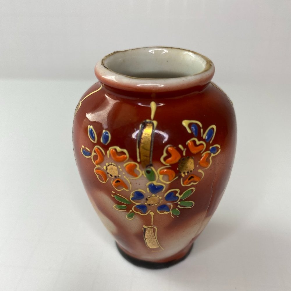 Vintage Miniature Hand painted Vase - 2 1/2" - Made in Japan